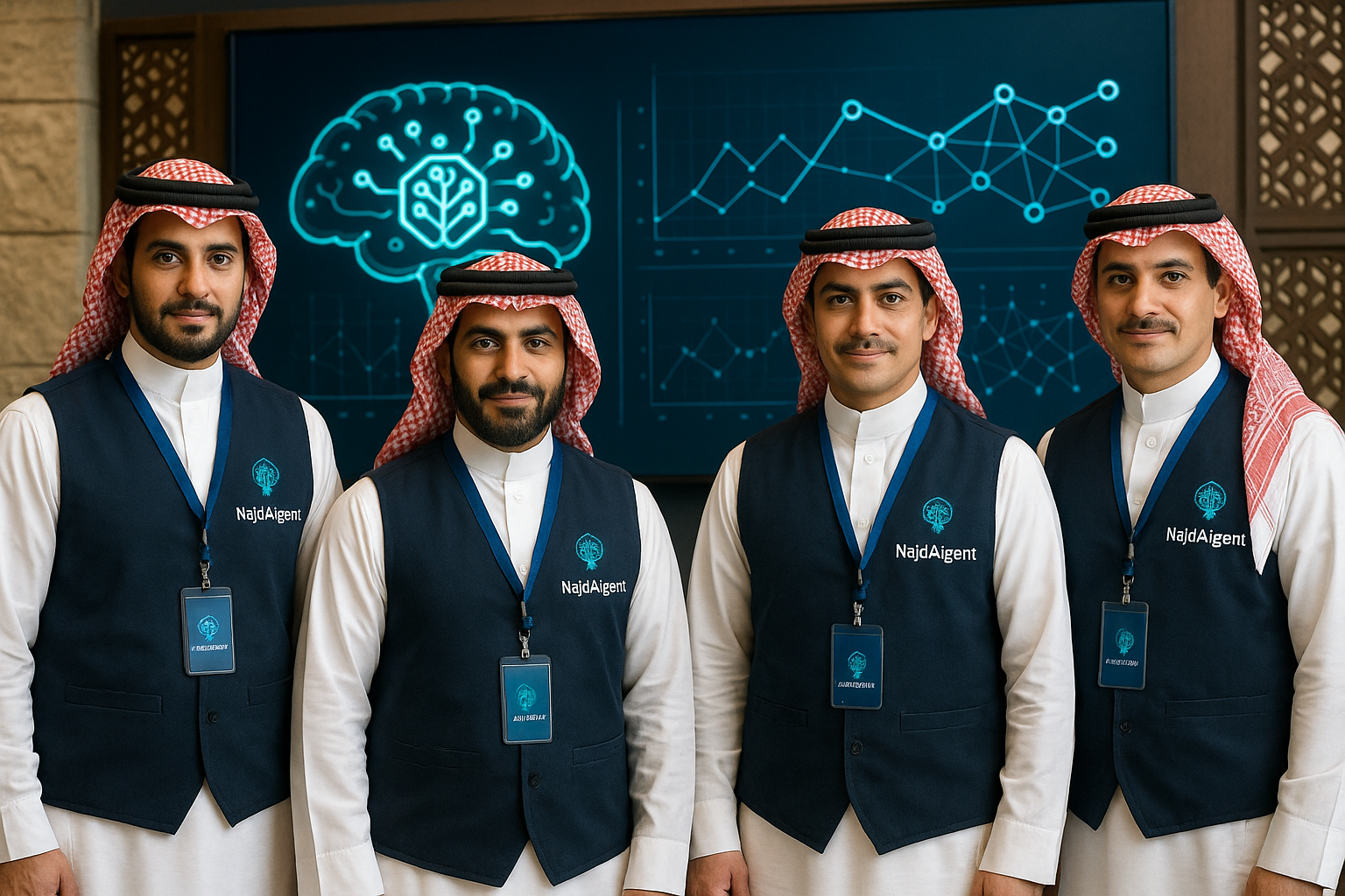 فريق NajdAIgent يعمل بشغف